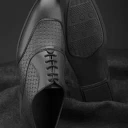 HERE&NOW Men Textured Formal Oxfords-picture-11