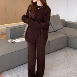 miss mosa by akanksha Alamode By Akanksha Women Rio Luxe Winter Coord Set - Tracksuit image 1