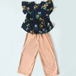 BAESD Girls Printed Cotton Top with Trousers image 3