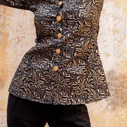 JORASA Printed Pure Cotton Top With Trousers image 3