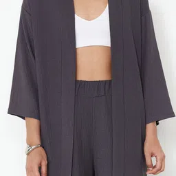 Trendyol Long Sleeves Coat & Trousers Co-Ords Set image 4