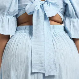 Instafab Plus Sweetheart Neck Crop Top & Skirt image 3