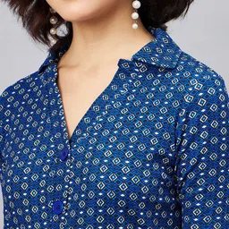 Orchid Blues Printed Top With Trousers Co-Ords image 2