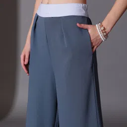 STREET 9 Shoulder Straps Crop Top With Trousers Co-Ords image 2