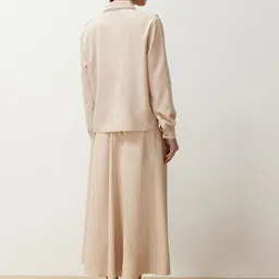 Trendyol Shirt Collar Cuff Sleeves Top & Skirt Co-Ords image 3