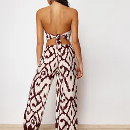 Trendyol Printed Strapless Top With Trousers image 5