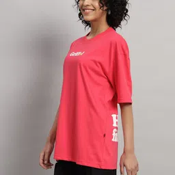 GRIFFEL Typography Printed Pure Cotton T-shirt With Shorts Co-Ords image 2