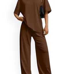 My Swag Relaxed Fit Round Neck Top With Trousers Co-Ords image 2