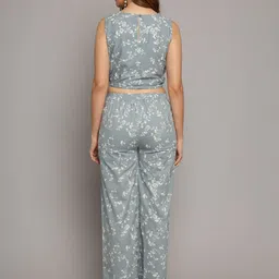 DECKEDUP Cotton Floral Printed Top & Palazzo Co-Ords image 5