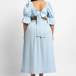 Instafab Plus Sweetheart Neck Crop Top & Skirt image 2