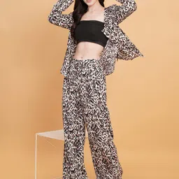 IX IMPRESSION Animal Printed Top With Trousers image 2