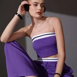 STREET 9 Off Shoulder Top With Flared Trousers Co-Ords image 3