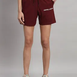 GRIFFEL Pure Cotton Round Neck Oversized T-Shirt & Mid-Rise Shorts Co-Ords image 4