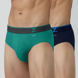 xyxx Pack of 2 Traq Anti-bacterial Odour-free cotton Solid Men Brief-picture-24