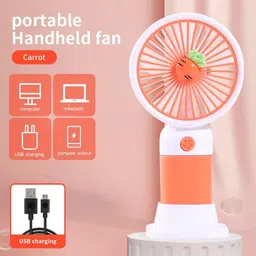 Toyvala Portable Handheld USB Rechargeable Small Fan & Student Desktop Phone Holder MINI HANDHELD RECHARGEABLE FAN NO.202 Rechargeable Fan image 2