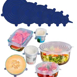 dhoni Multipurpose Unbreakable Lids For Kitchen Microwave Serving Bowls, Containers 6 inch Lid Set-picture-26