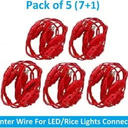 sauran 1 LEDs 1 m Red Steady String Rice Lights-picture-12