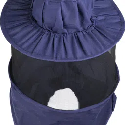 indigenous honey Bee cap bee veil blue color pack of 1 Safety Jacket image 4