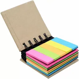 daluci Pocket-size Spiral Sticky Note Pad/Memo Pads 25 Sheets Regular, 5 Colors image 1