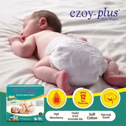 ezoyplus New Born Baby diapers | 0-4 kg, Odour Control & Hygienic, Dryfeel Comfort - New Born image 5