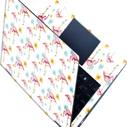 SCOTLON _All Panel_Rose crane and flower_ Vinyl Laptop Skin Compatible for 15.5 inch-picture-47