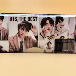 paper bear Calculator Geometry Pencil Box Magnetic Art Plastic Pencil Box image 1