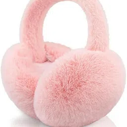 uttarakhand handicrafts Premium Ultra-Soft Plush Winter Earmuffs for Women & Girls Warm Furry Ear Cover Ear Muff-picture-19