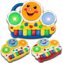 basha mall Flashing Lights, Sound Drum Keyboard Musical Toys-picture-17