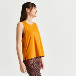 Women Gym Tank Top - Ochre-image-96