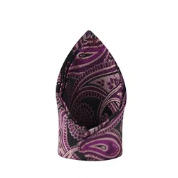 kavove KOVOVE Pink & Black Self-Design Pocket Square-picture-4