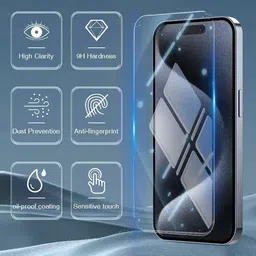 Flipkart SmartBuy Tempered Glass Guard for Apple iPhone 15 Pro Max image 2