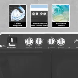godrej 12 kg AXIS 5 star with Hexa Roller Impeller Washing Machine Semi Automatic Top Load Grey, White image 5