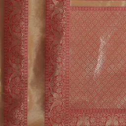 Silk Land Black & Red Ethnic Motifs Zari Art Silk Banarasi Saree image 4