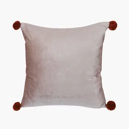 Home Centre Brown & Off White Set of 2 Embroidered Square Cushion Covers image 5