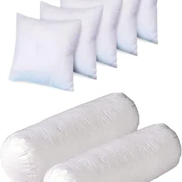 changers Combo Set Of 5 Cushion And 2 Microfibre Solid Bolster Pack of 7-picture-12