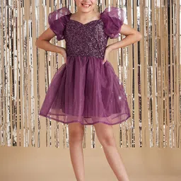Cherry & Jerry Girls Sequinned Fit & Flare Dress-picture-17