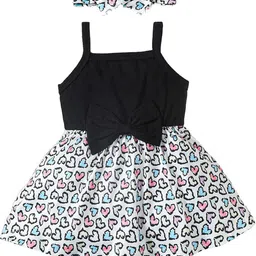 StyleCast x Revolte Printred Cotton Fit & Flare Dress-picture-24