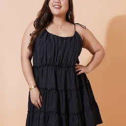 U&F Beyond Women Plus Size Crepe A-Line Dress image 5