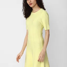 Van Heusen Woman Round Neck Fit & Flare Dress image 3