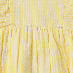 R&B Striped Flutter Sleeve Fit & Flare Dress image 2