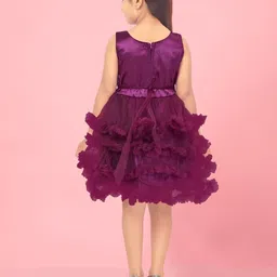 BAESD Girls Embellished  Layered Fit & Flare Dress image 2