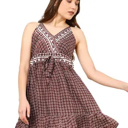 KALINI Print Fit & Flare Dress image 5