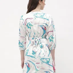 Madame Tropical Printed Flared Above Knee Fit & Flare Dress image 5