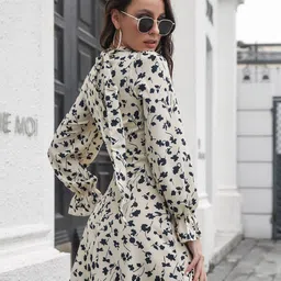 StyleCast x Revolte Floral Printed Fit & Flare Dress image 2