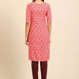 7threads KALINI Women Multicoloured Pack of 2 Digital Printed Straight Kurtas image 5