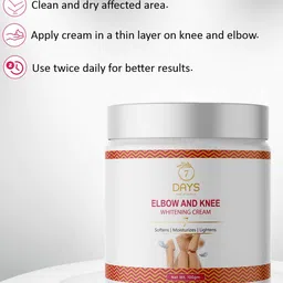 7daysnatural 7 DAYS Elbow & Knee Whitening Cream For Softening Moisturizing & Lightening - 100g image 4