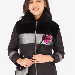 CUTECUMBER Girls Bomber Winter Jacket-picture-23