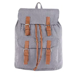 ASTRID Girls Grey & White Striped Backpack-picture-18