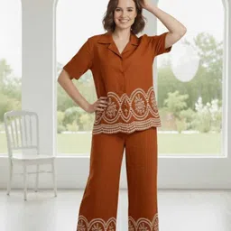shree meladi krupa enterprise Shirt Palazzos Co-ords Set image 1