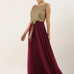 Ethnovog Embellished Georgette Maxi Dress image 3
